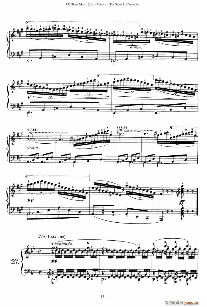 Czerny op 299 Schule der Gel ufigkeit 2(����V)15