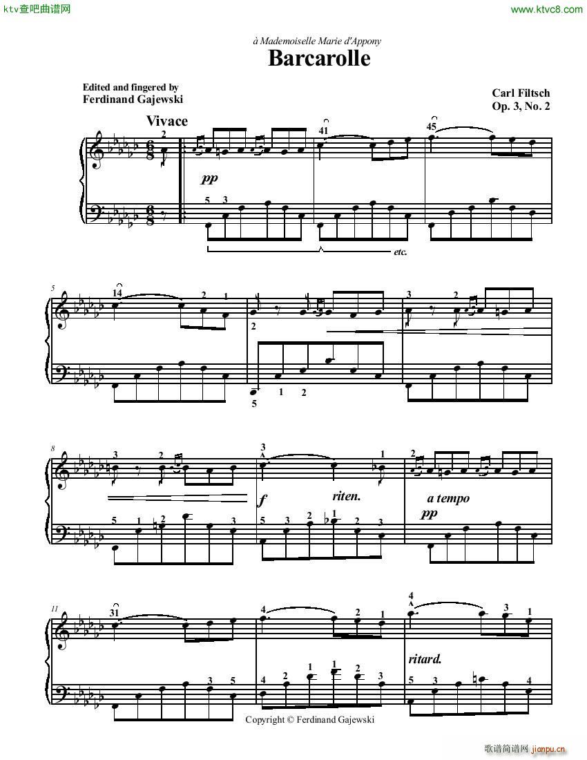 Filtsch Barcarole(����V)1