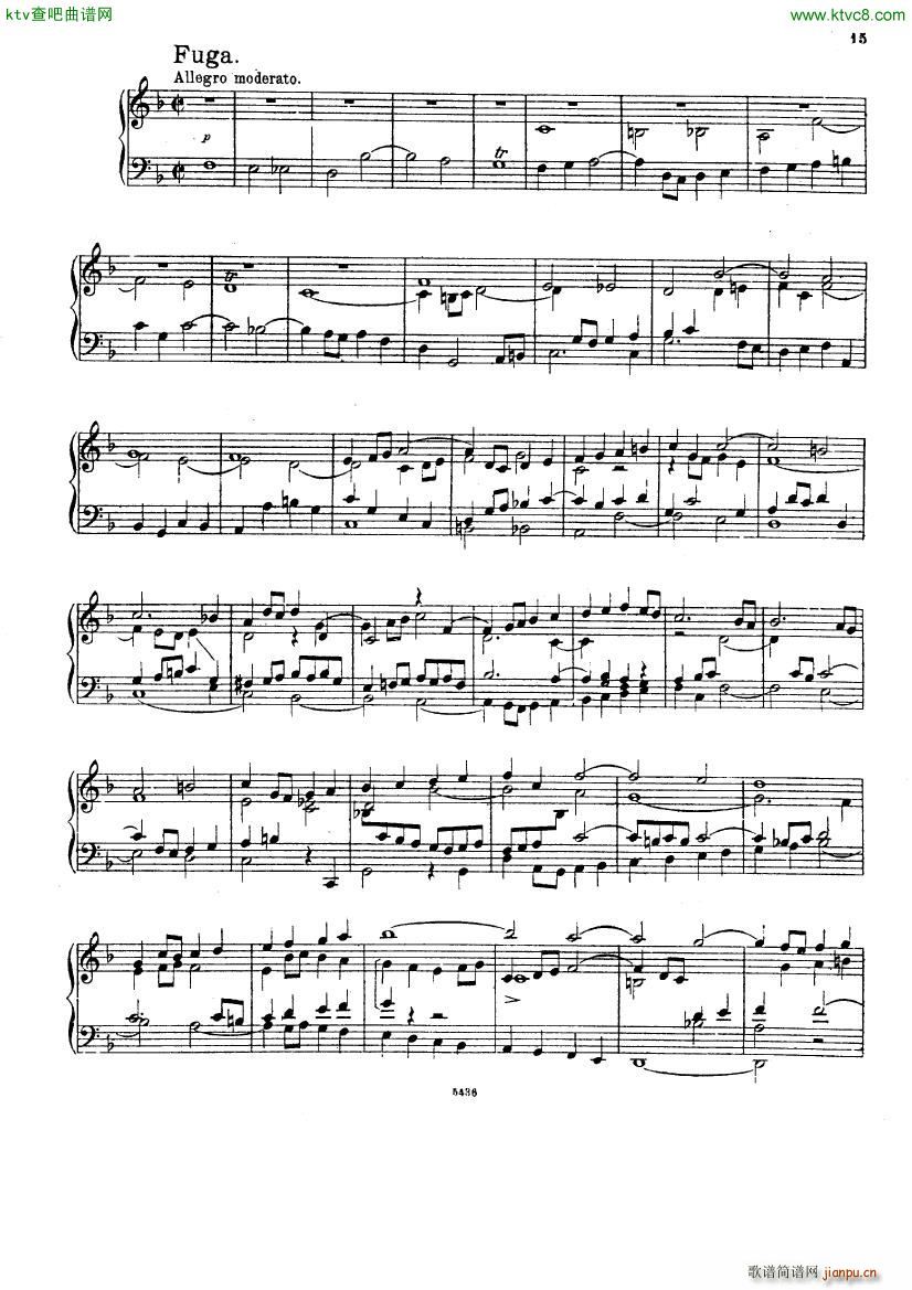 Bach D Albert Prelude Toccata and fugue in f major(����V)8