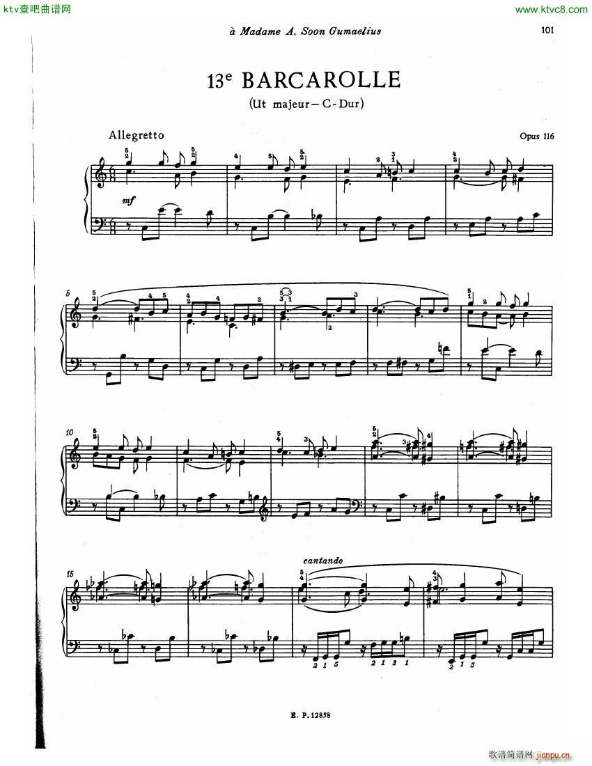 Faure 13 Barcarolle ��(����V)42