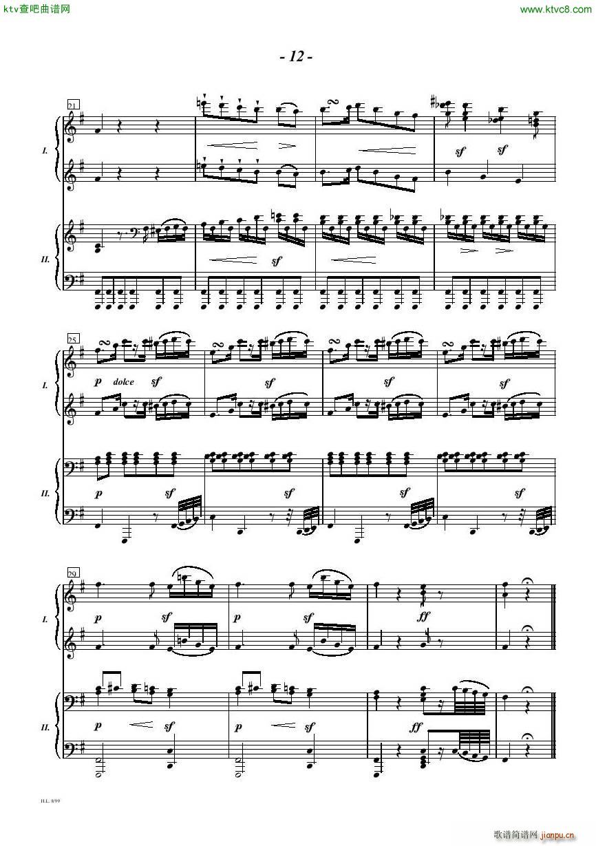 Diabelli Sonata Op33 For Two Pianos(����V)12