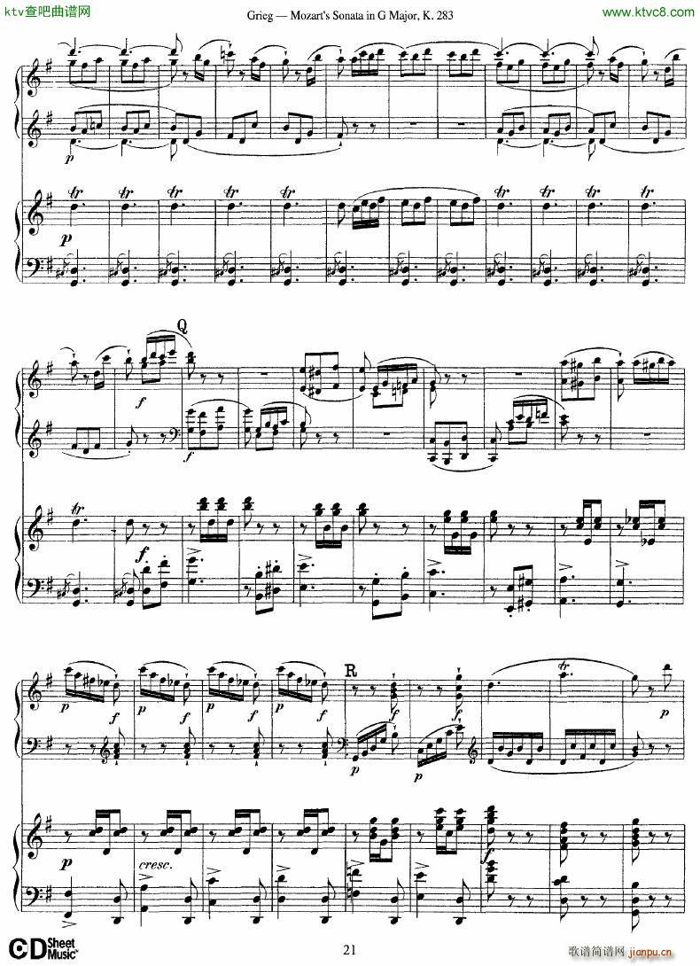 Grieg Sonata K 582 Mozart 2nd Piano Grieg(����V)21