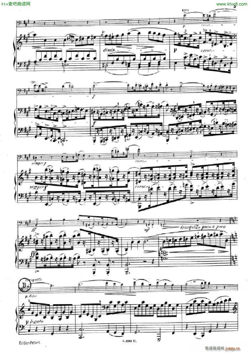 Hummel Sonata for cello and piano(����V)3
