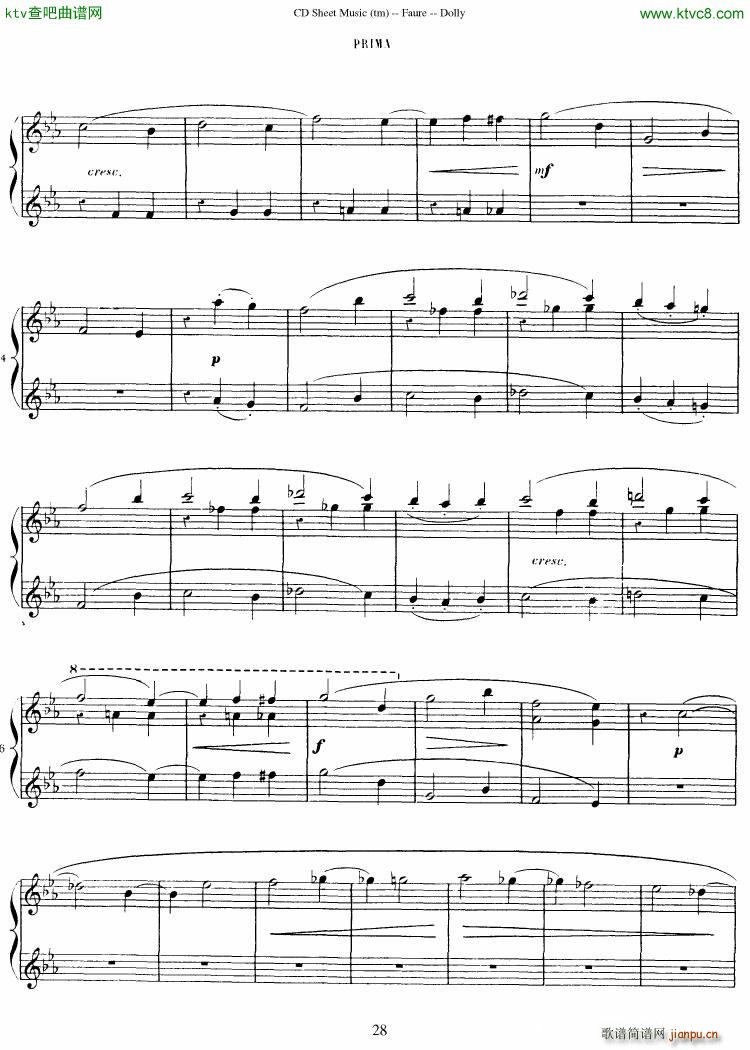 Faur�� op 56 Dolly Suite(����V)29