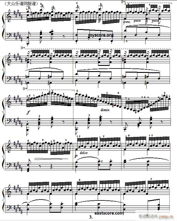 ܇(ch��)���� ��ָ�`�ɼ��g(sh��)���� Czerny 740 ��22��(����V)3