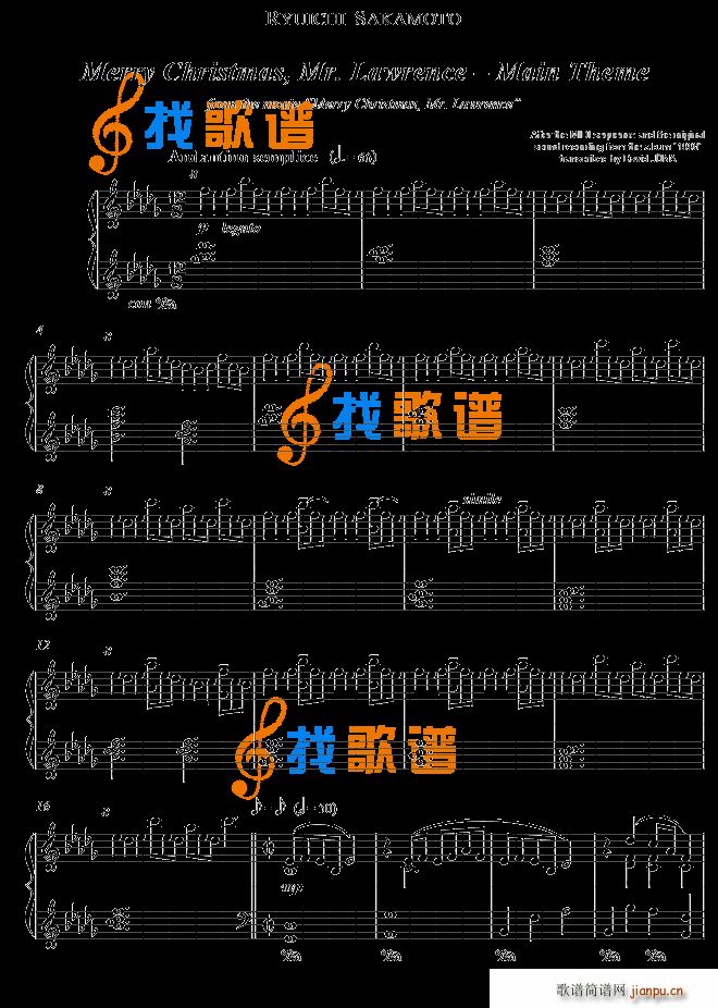Merry Christmas Mr Lawrence main theme Ryuichi Sa(����V)1