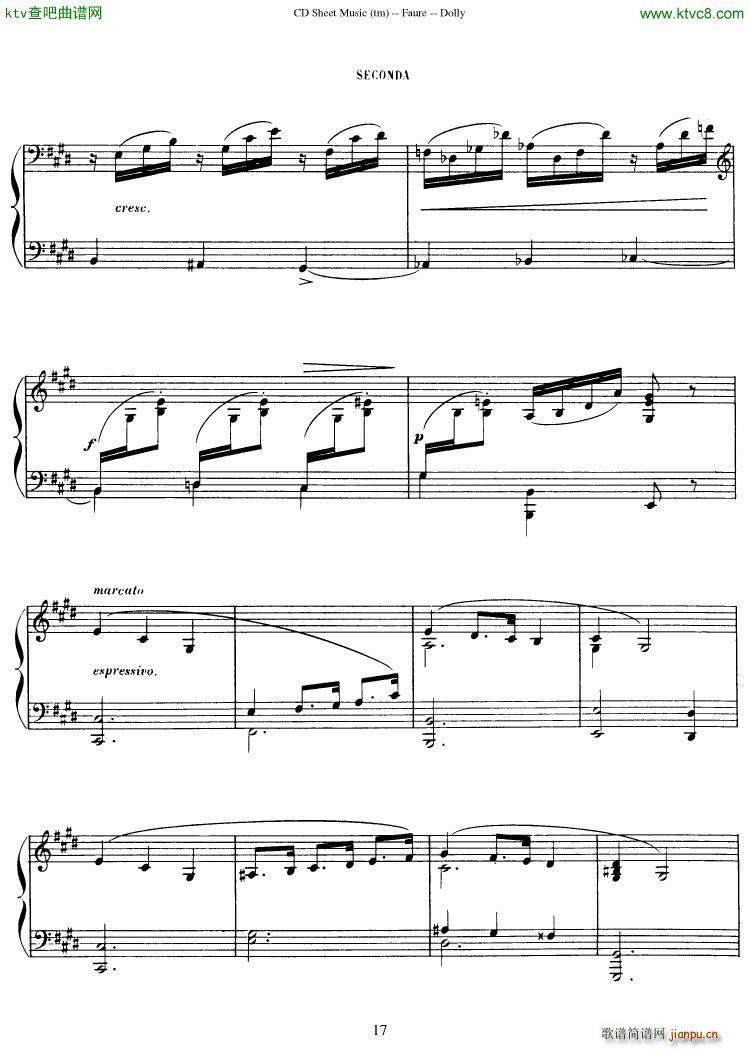 Faur�� op 56 Dolly Suite(����V)18