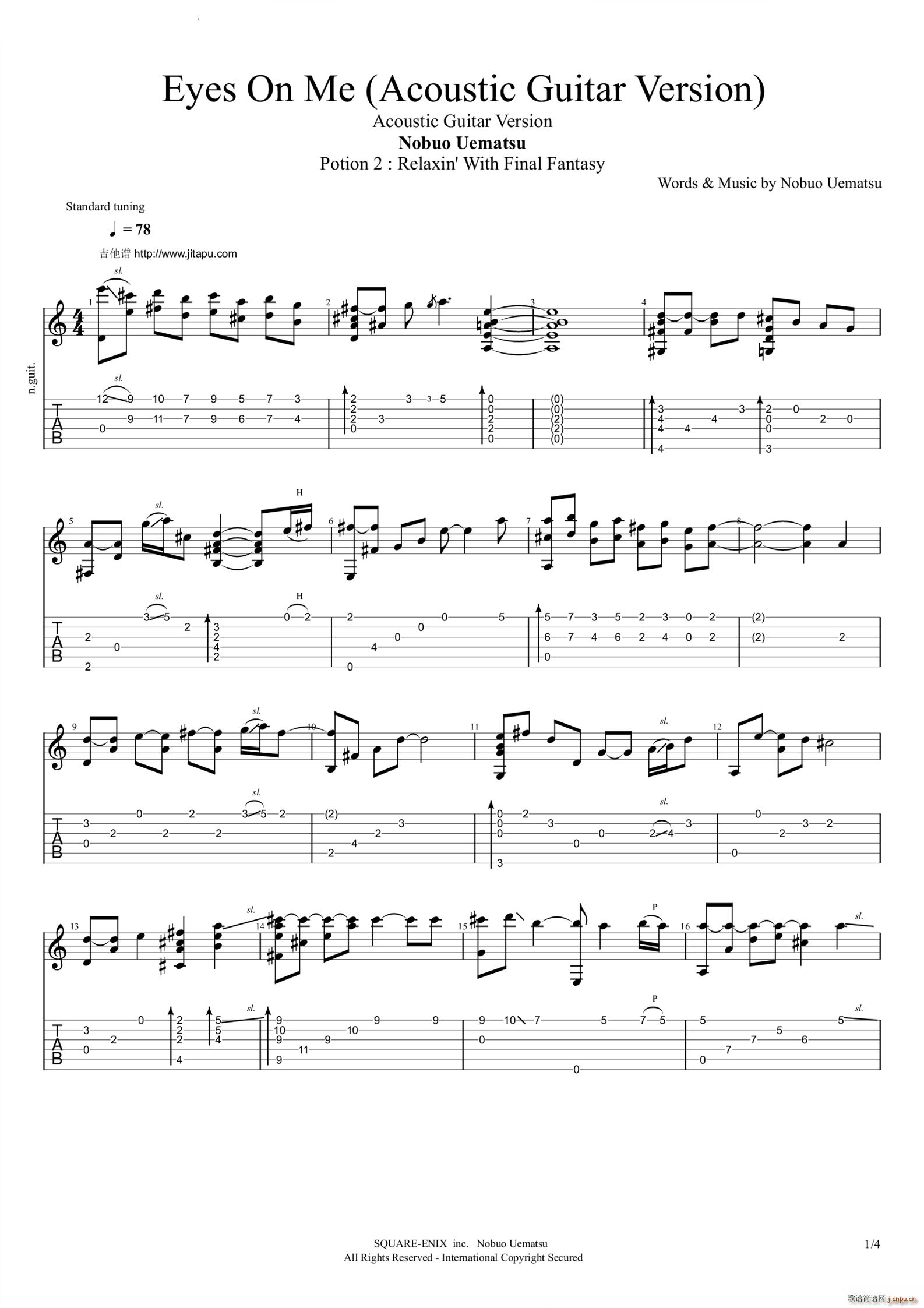 Eyes on meAcoustic guitar version(�����V)1