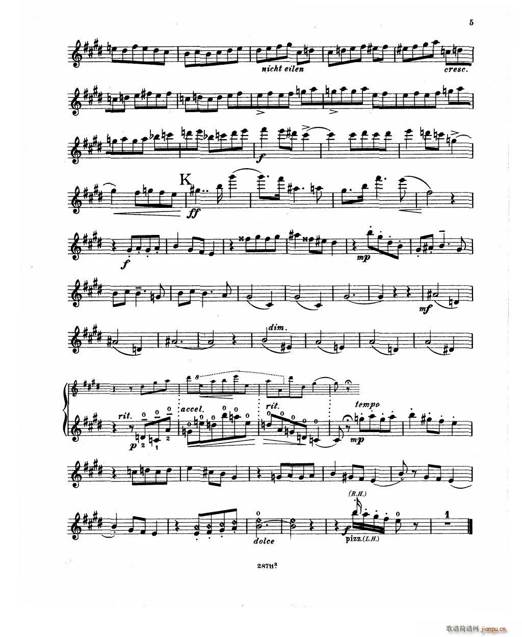 Bowen Humoresque for violin and piano(����V)21
