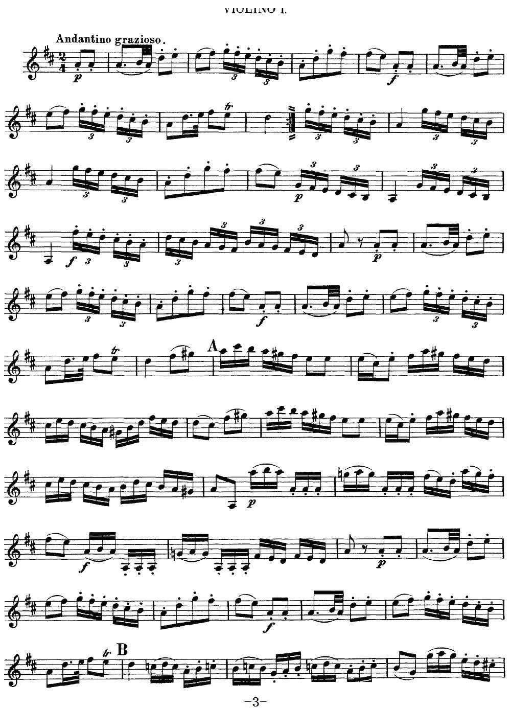 Mozart Quartet No 13 in D Minor K 173 Violin 1(ʮ�ּ�����)3