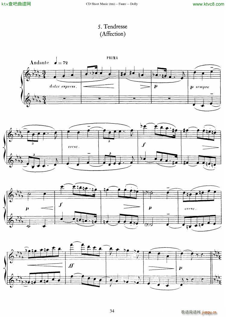 Faur�� op 56 Dolly Suite(����V)35