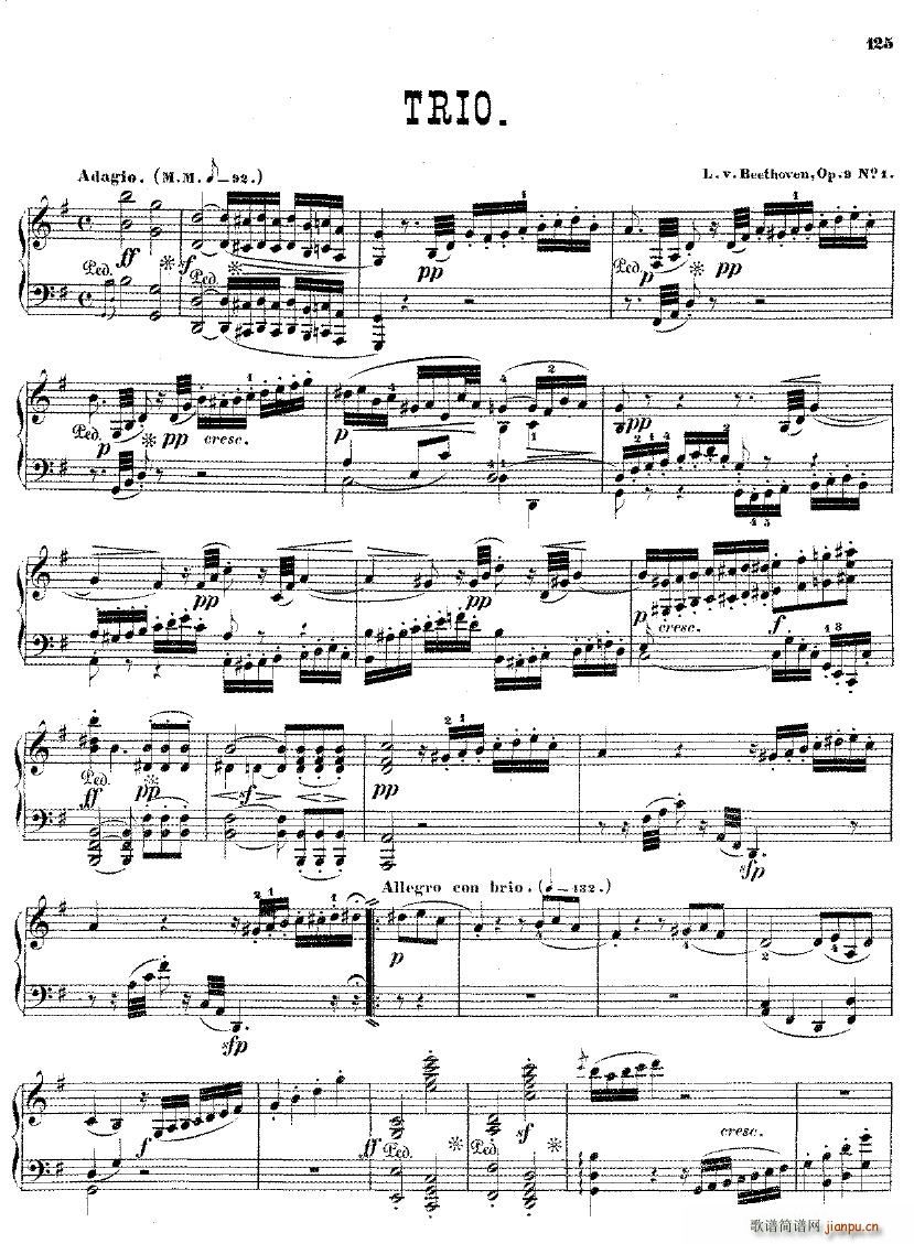 Beethoven op 9 no 1 Trio arr Winkler(����V)1