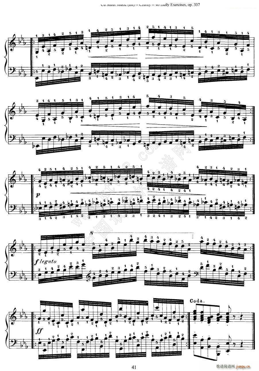 Czerny 40 Daily Exerci Op 337 31 35 40���ճ�Ӗ����(����V)6