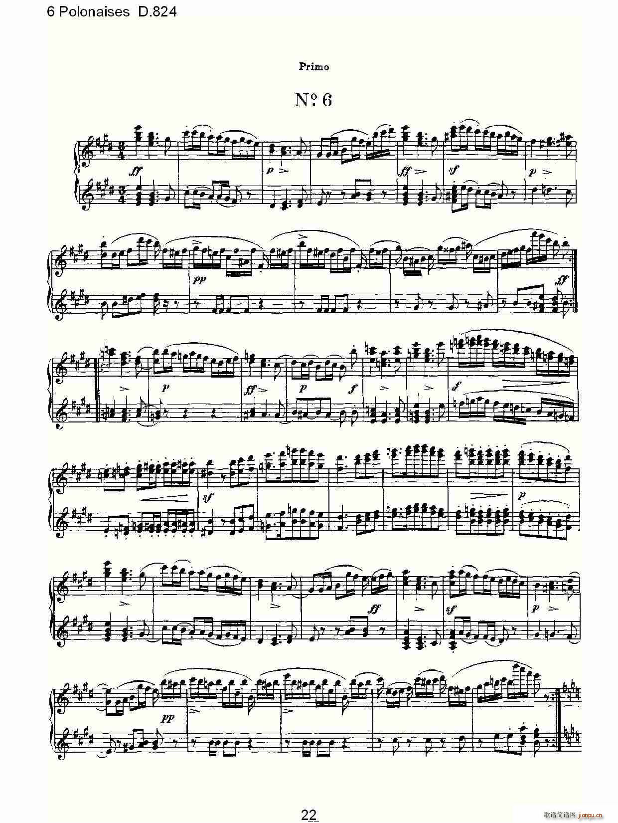 6 Polonaises D.824(ʮ�ּ�����)22