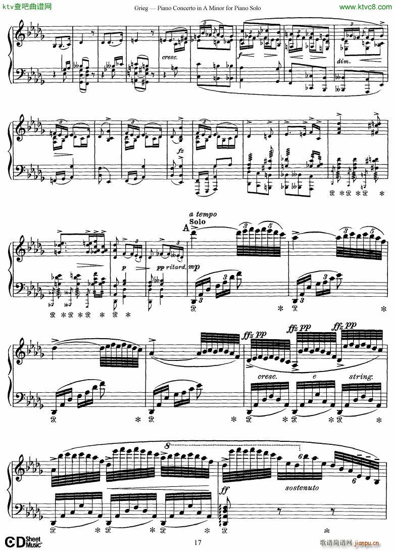 Grieg Piano Concerto solo arr 2 byGrieg(����V)17