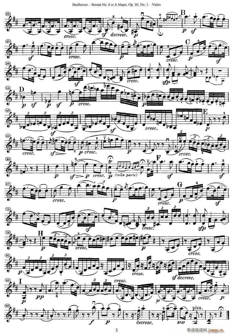 Sonata No.6 in A Major��Op.30��No.1(С�����V)3