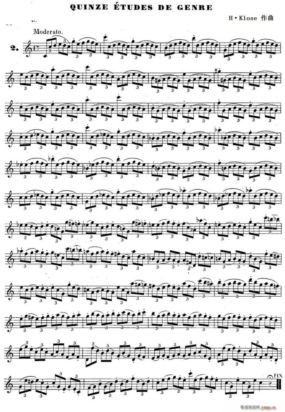 H Klose������ Quinze etudes de genre 2(ʮ�ּ�����)1
