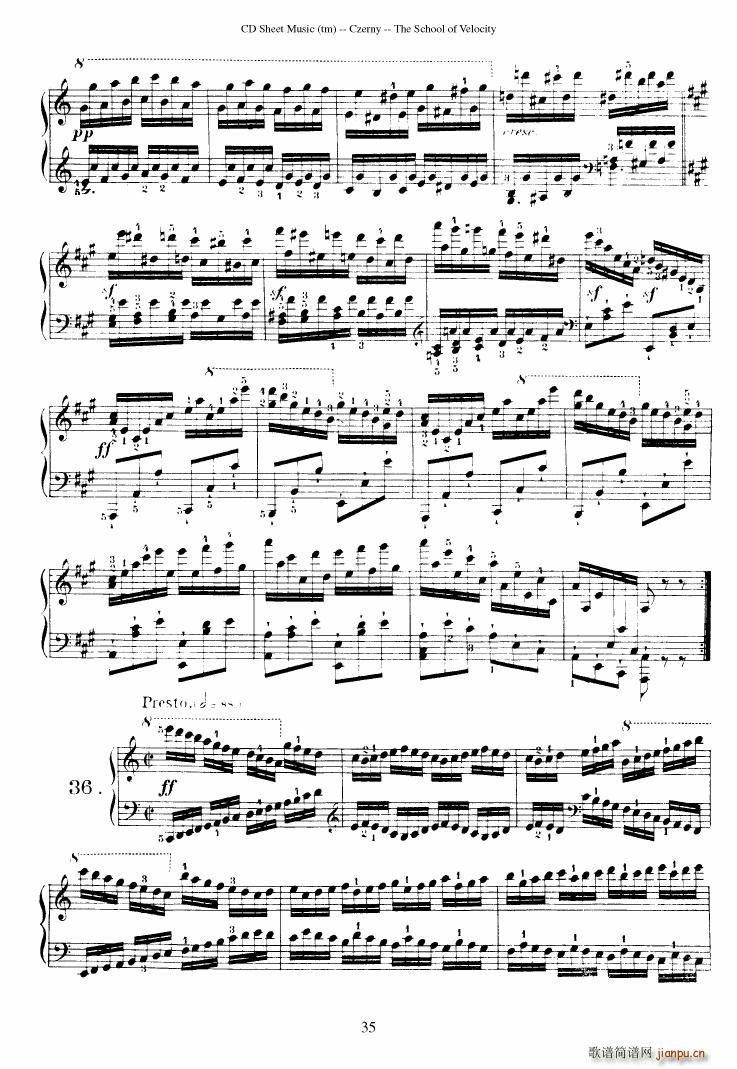 Czerny op 299 Schule der Gel ufigkeit 2(����V)35