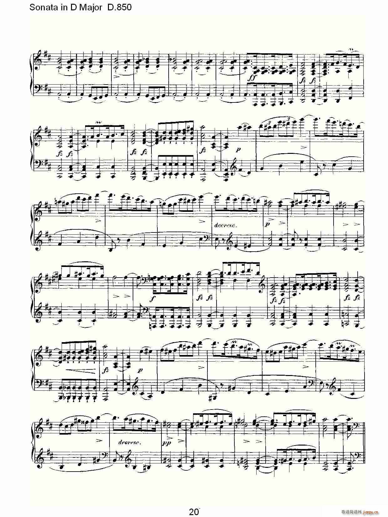 Sonata in D Major D.850(ʮ�ּ�����)20