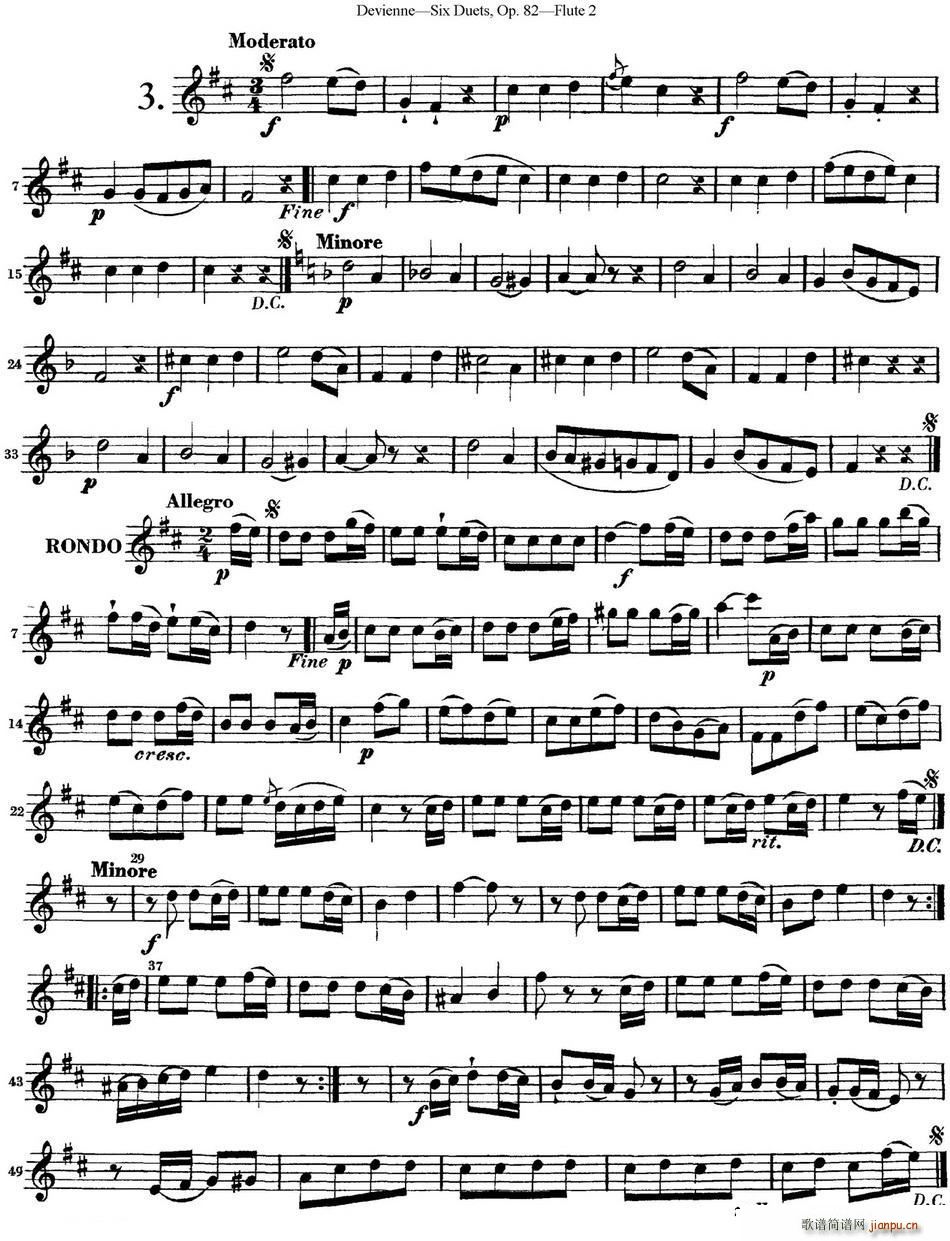 �¾S���{����(g��)�L(ch��ng)�Ѷ�����С��Op 82 Flute 2 NO 3(�Ѻ��V)1