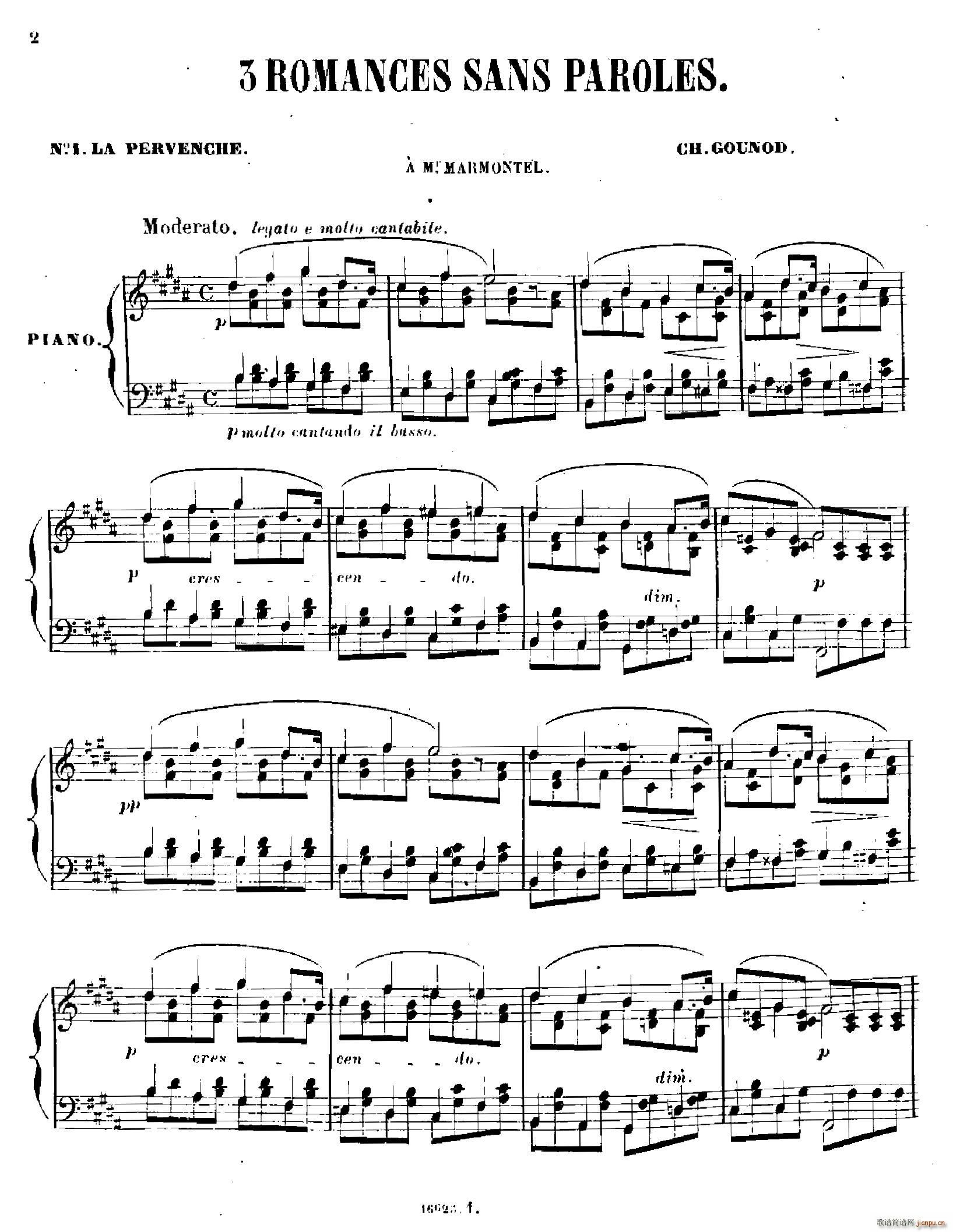 3 Romances Sans Paroles ������ 1 �L(ch��ng)����(����V)1