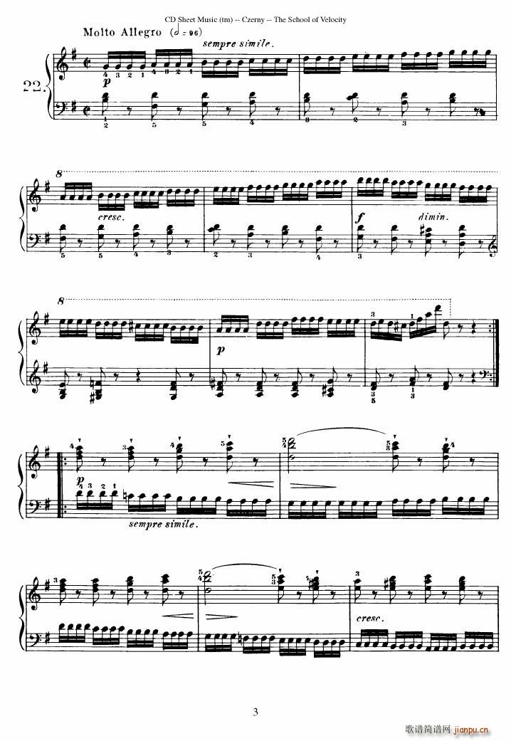 Czerny op 299 Schule der Gel ufigkeit 2(����V)3