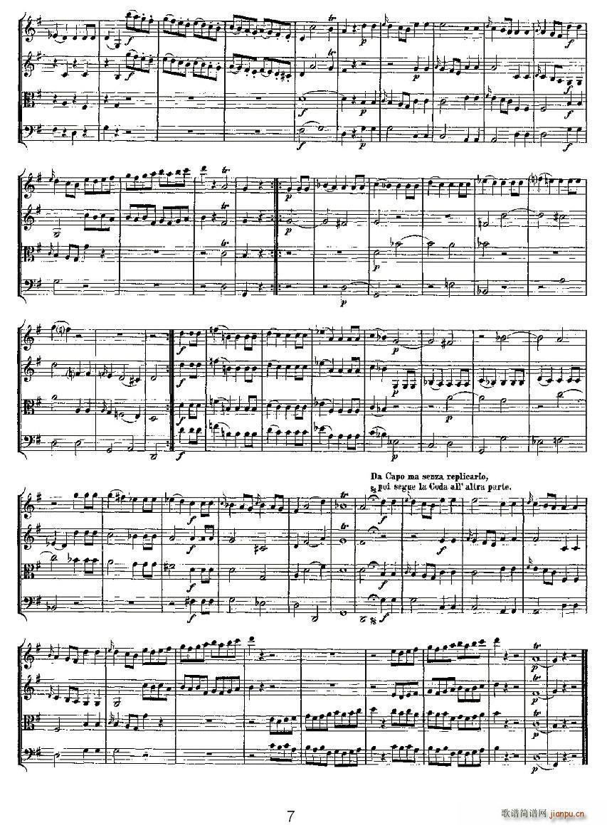 Quartet No 1 in G Major K 80 G���{��һ�Ҙ�(l�� )������(���V)7