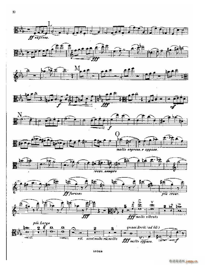 Bowen viola sonata No 1 Va part(����V)10