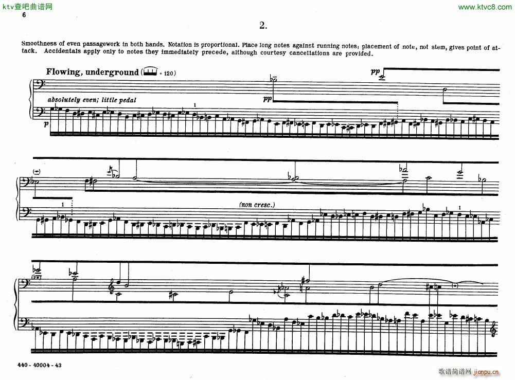 Bolcom 12 etudes for piano(����V)6