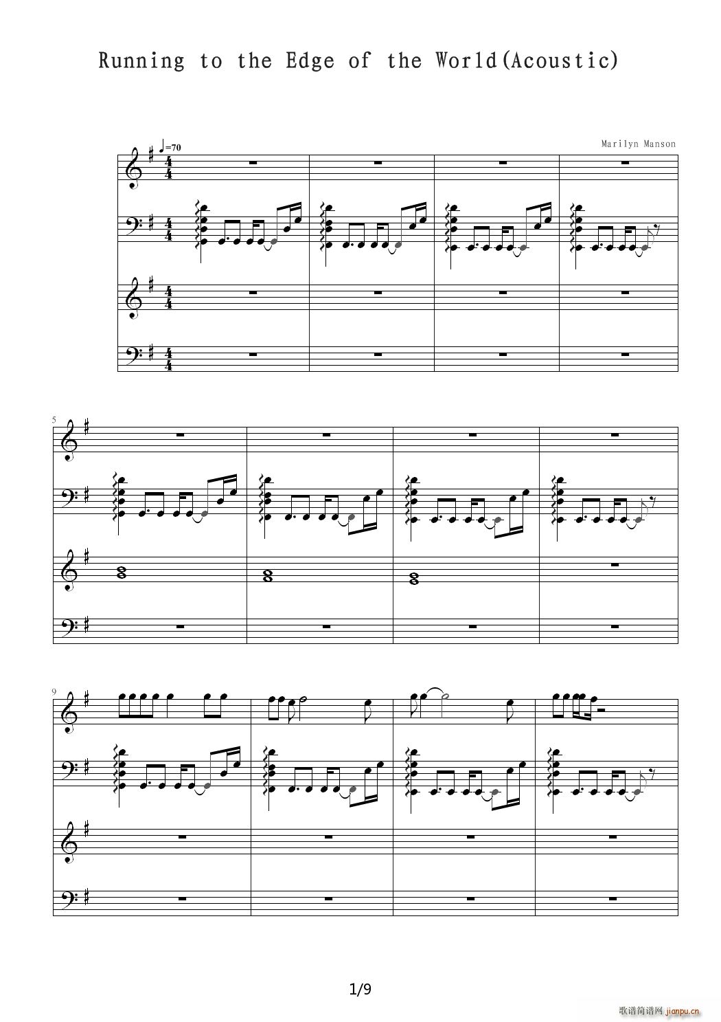 running to the edge of the world acoustic G�{(����V)1