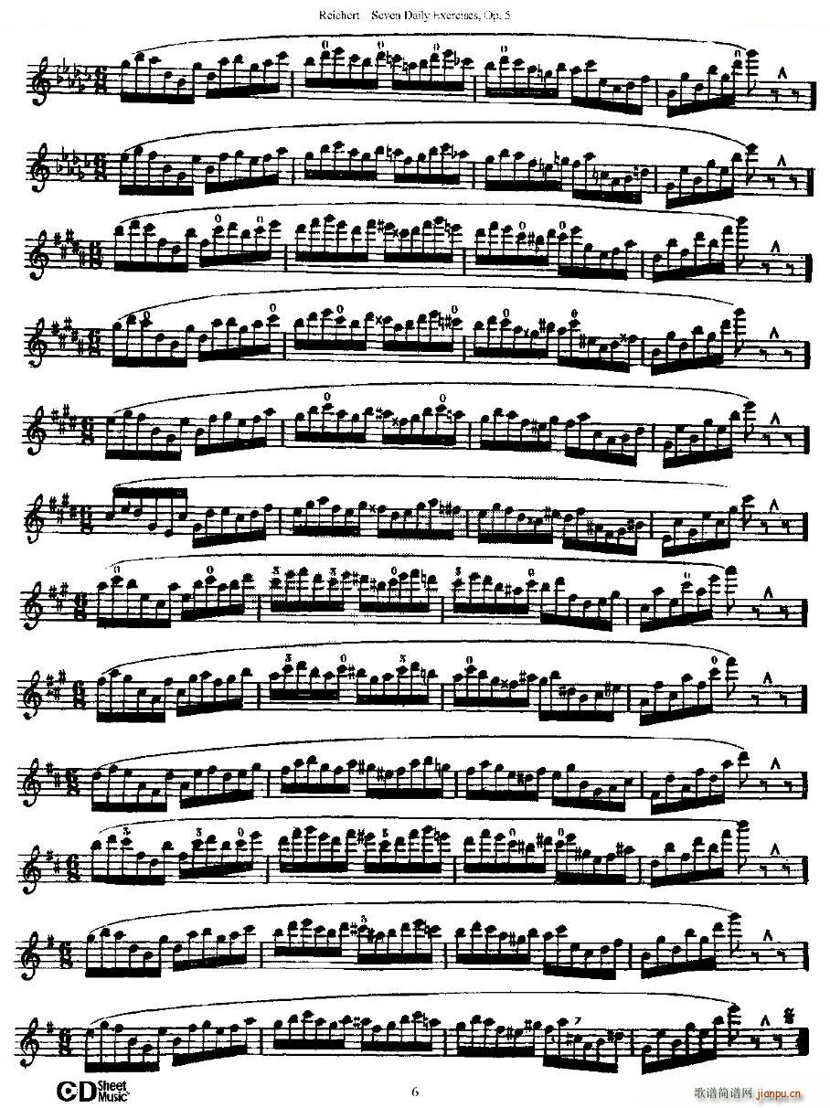 Seven Daily Exercises Op 5 ÿ�վ������� ��Ʒ5̖ �~��(ʮ�ּ�����)6