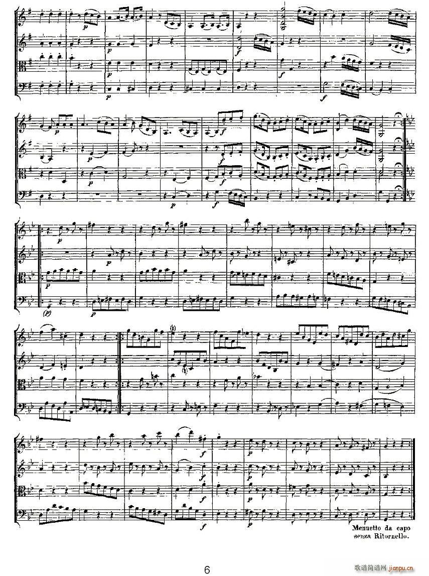 Quartet No 3 in G Major K 156 G���{�����Ҙ�(l�� )������(���V)6