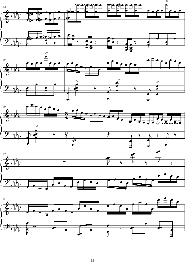 eyude no.3 in G flat(����V)13