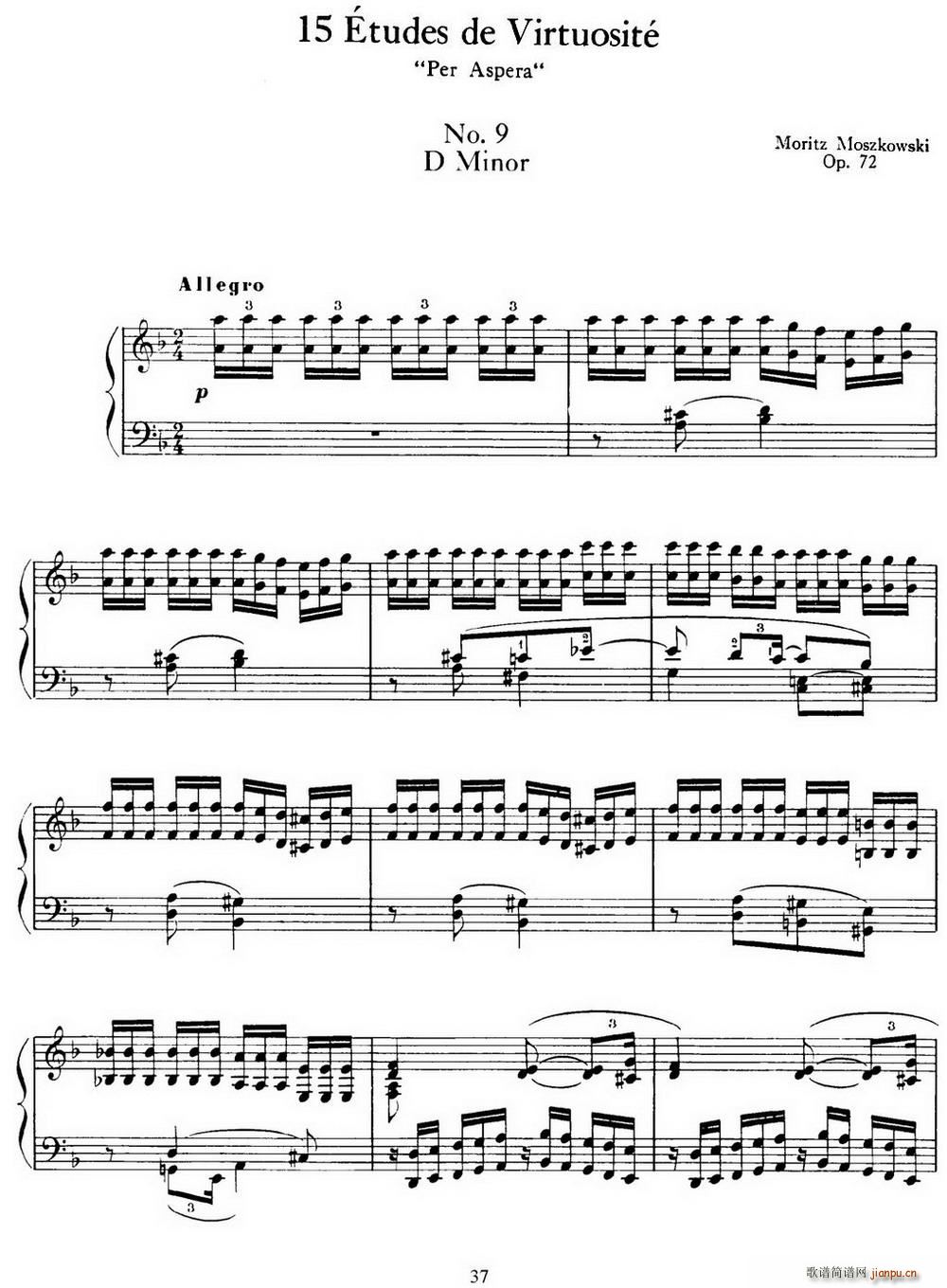 15 Etudes de Virtuosit�� Op 72 No 9 ʮ������پ�����֮��(����V)1
