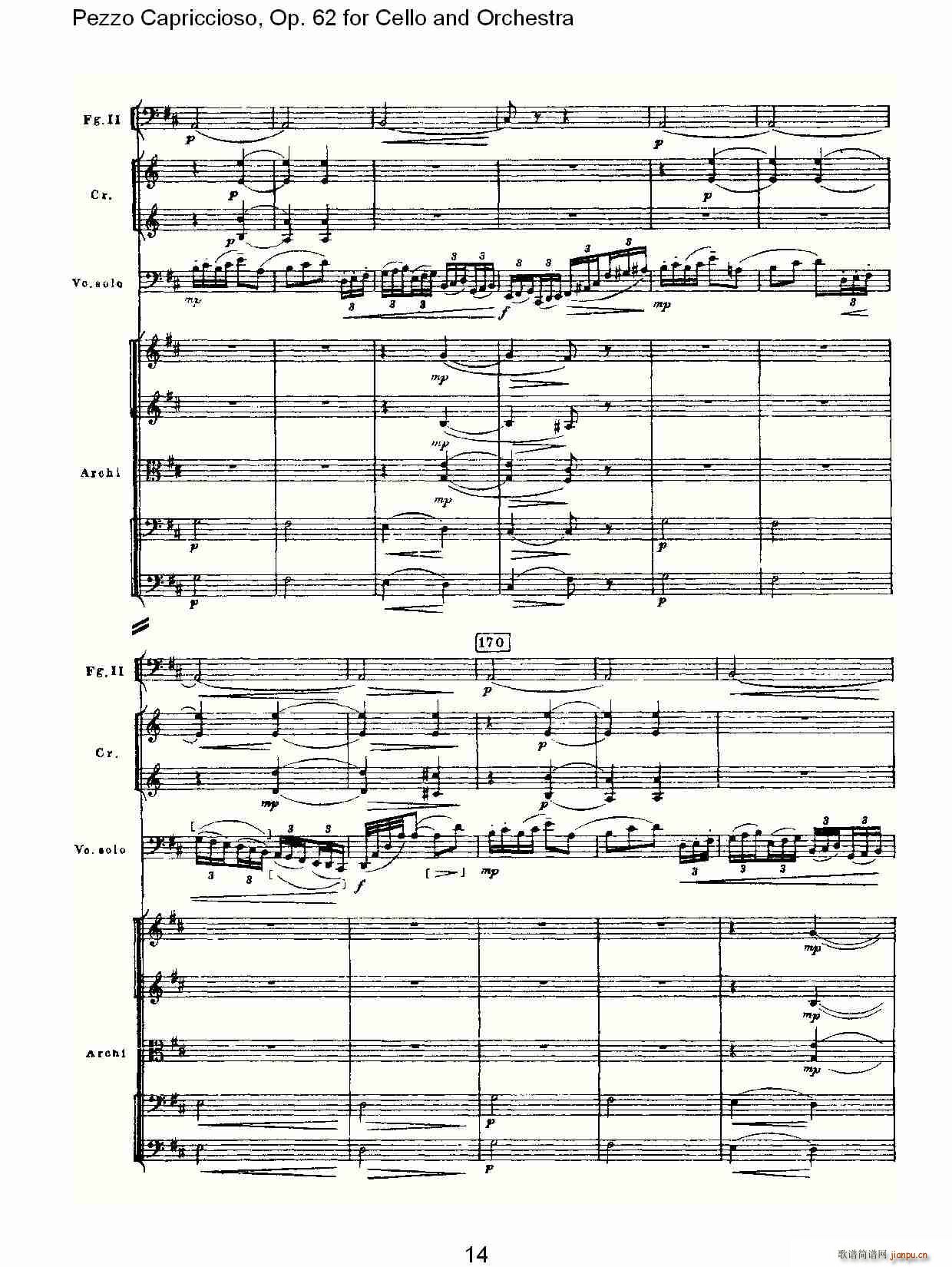 Pezzo Capriccioso, Op.62(�������V)14