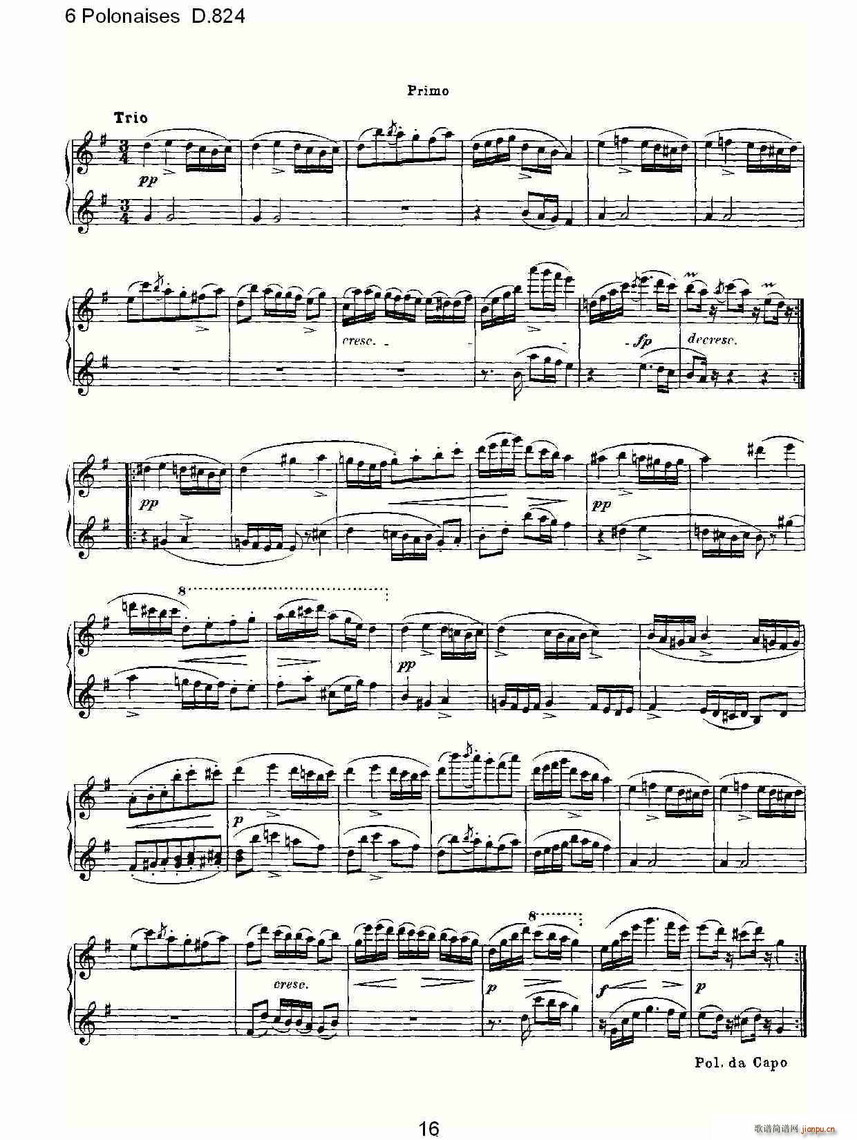 6 Polonaises D.824(ʮ�ּ�����)16