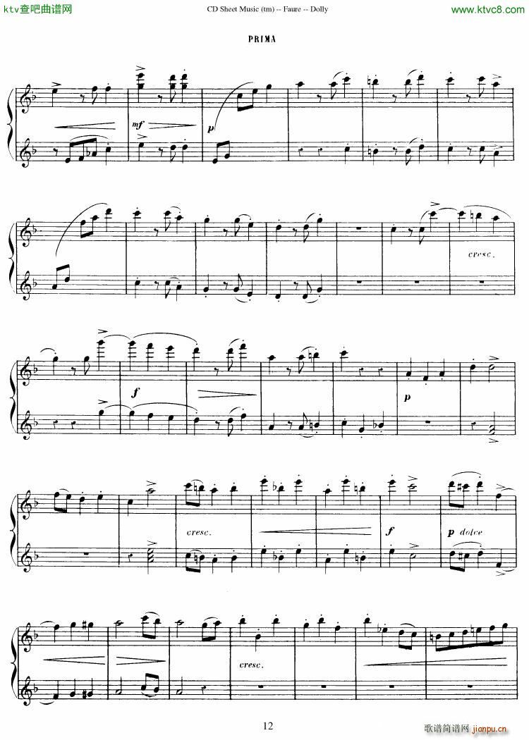 Faur�� op 56 Dolly Suite(����V)13