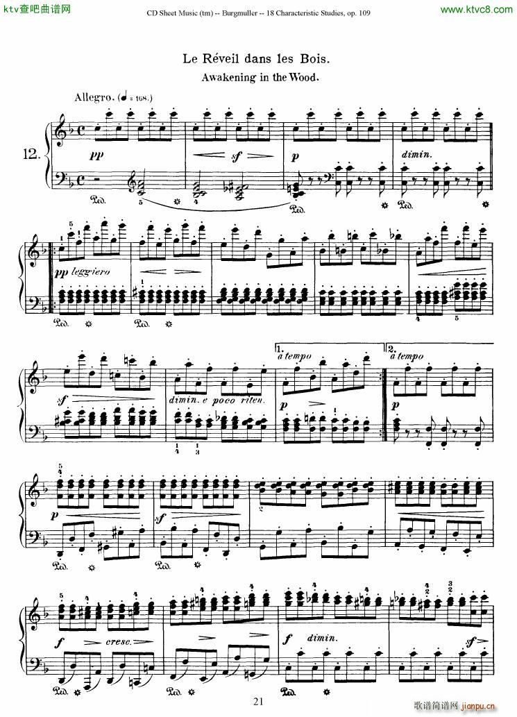 Burgmuller 18 characteristic studies op109(����V)21