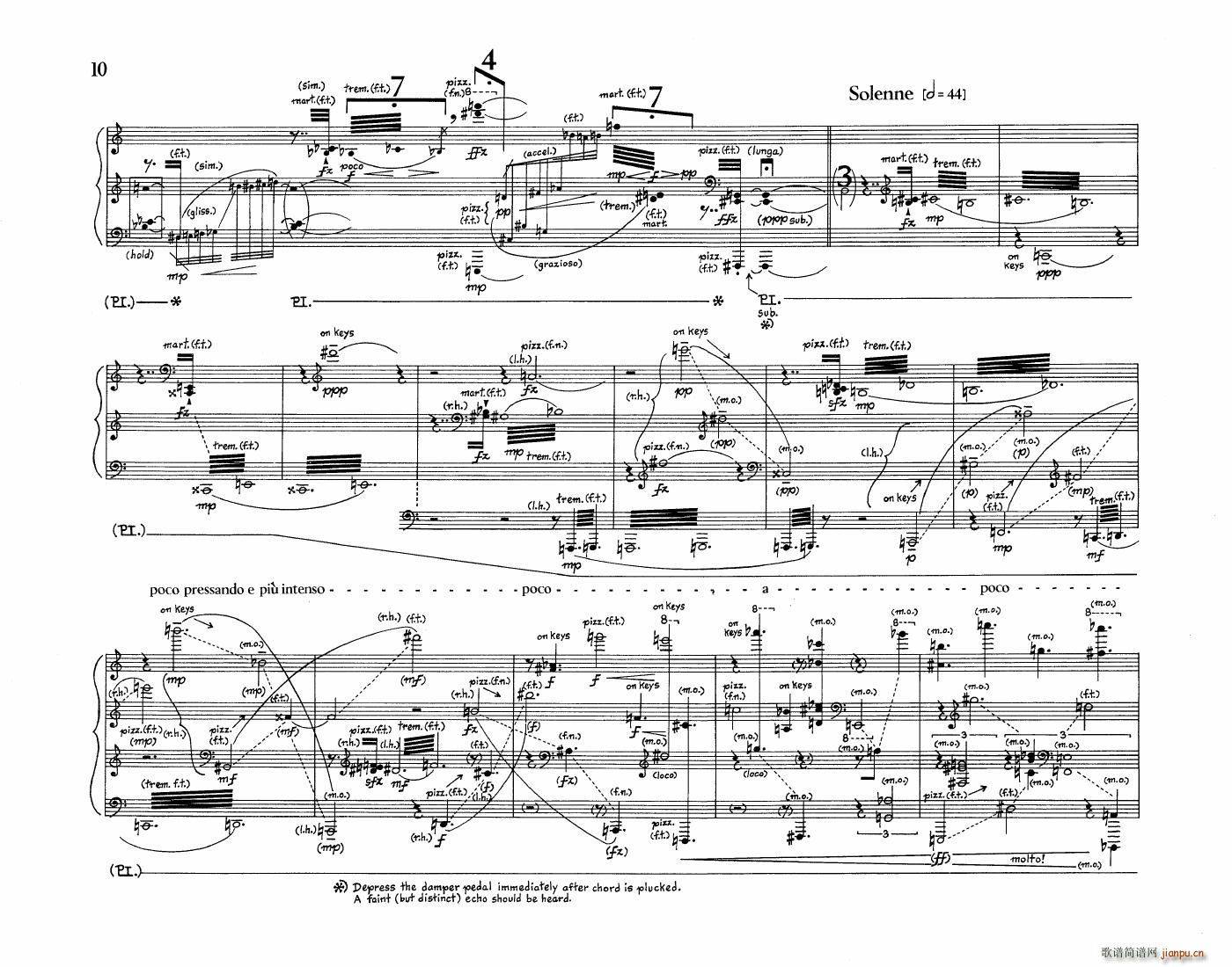 Crumb Five Pieces for Piano(����V)8