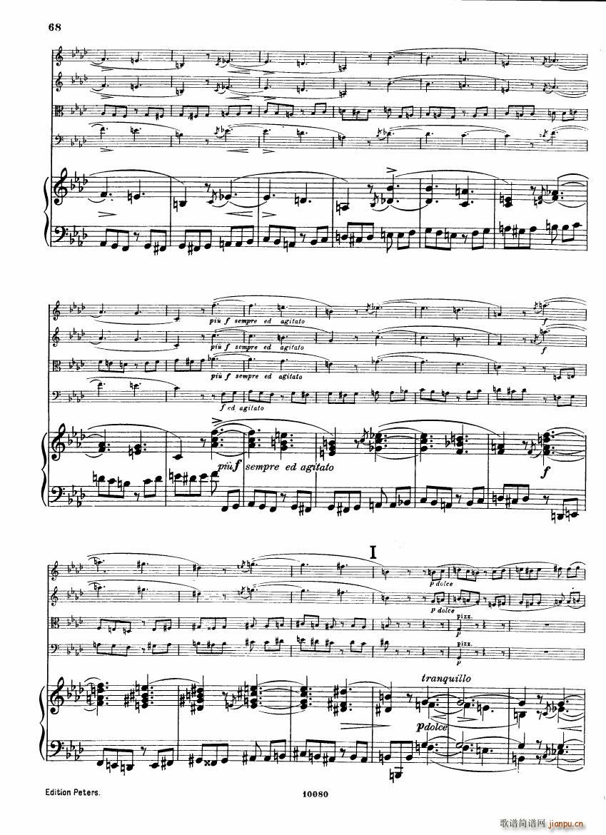 Brahms op 34 Piano Quintet f minor score ��(����V)26