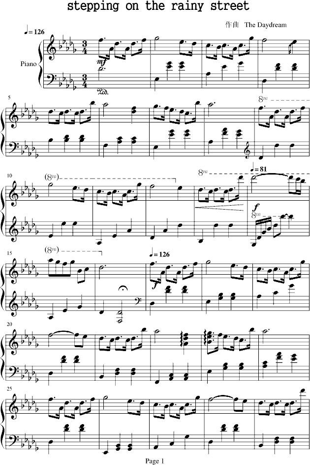 stepping on the rainy street(����V)1