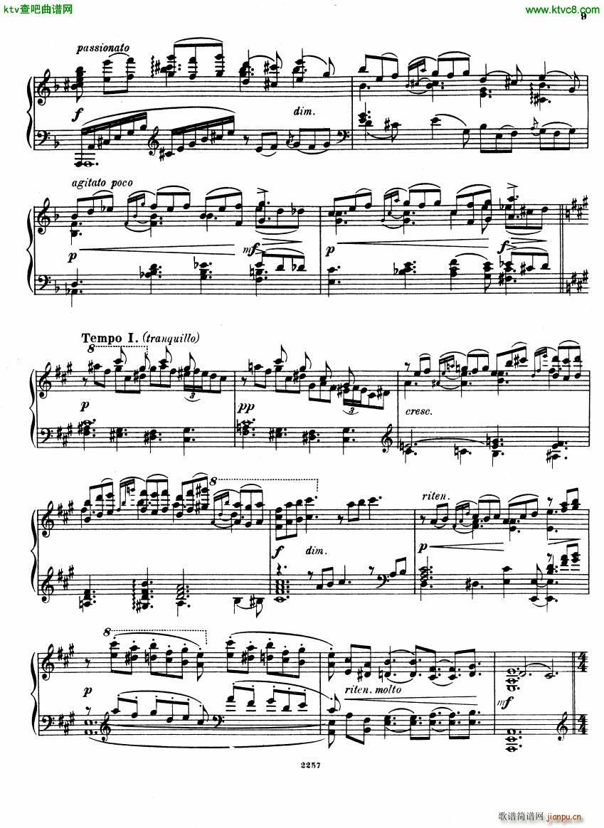 Glazunov Theme et Variations Op 72(����V)9