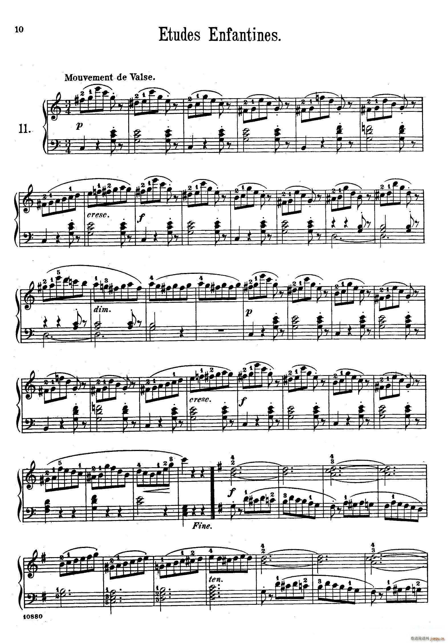 Etudes Enfantines Op 37 ��ͯ��پ����� ��11 14��(����V)1