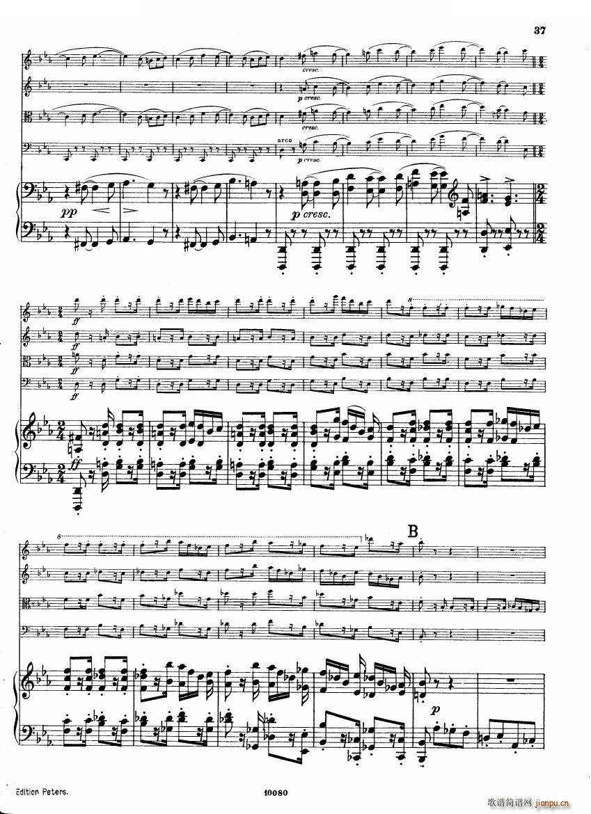 Brahms op 34 Piano Quintet f minor score һ(����V)36