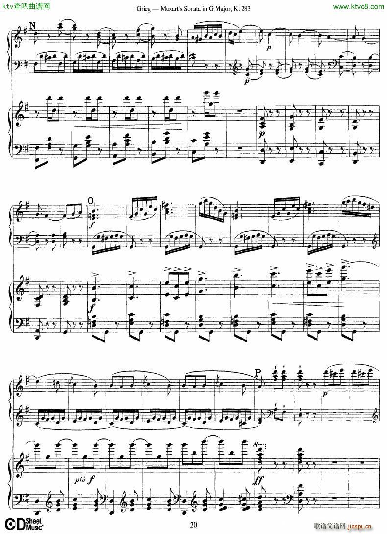 Grieg Sonata K 582 Mozart 2nd Piano Grieg(����V)14