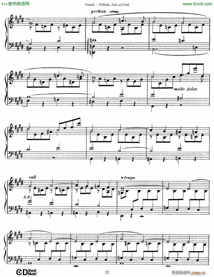 Franck Pr��lude Aria et Final(����V)32