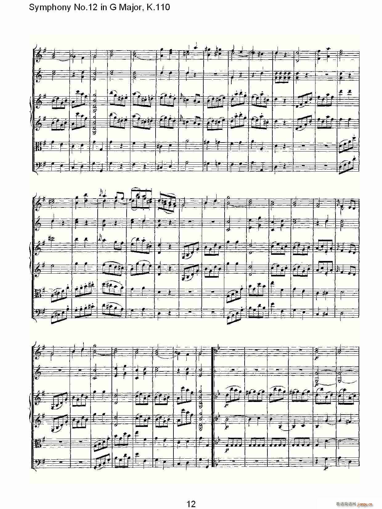 Symphony No.12 in G Major, K.110(ʮ�ּ�����)12