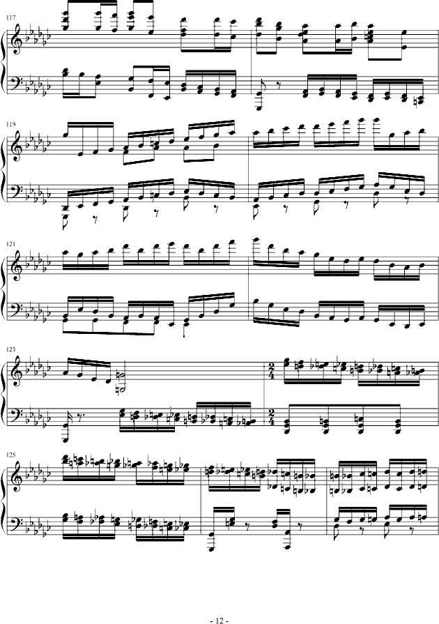 eyude no.3 in G flat(����V)12
