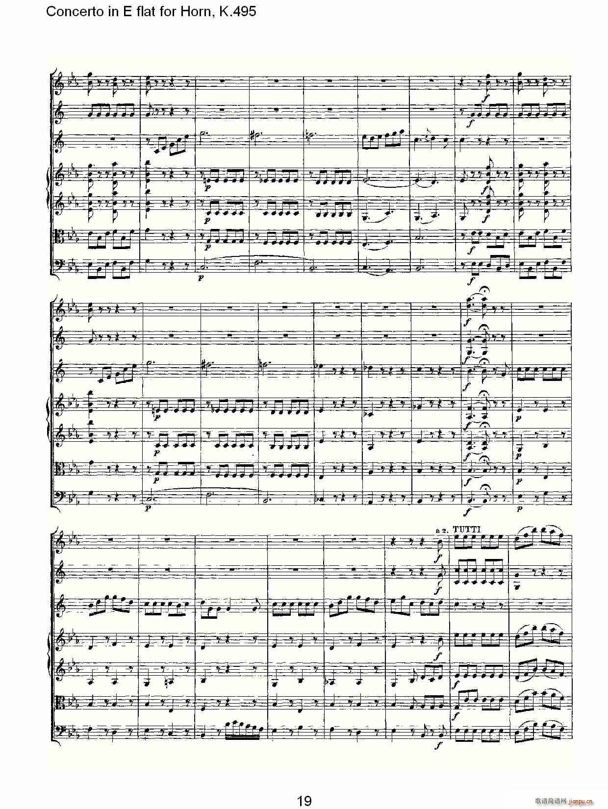 Concerto in E flat for Horn, K.495(ʮ�ּ�����)19