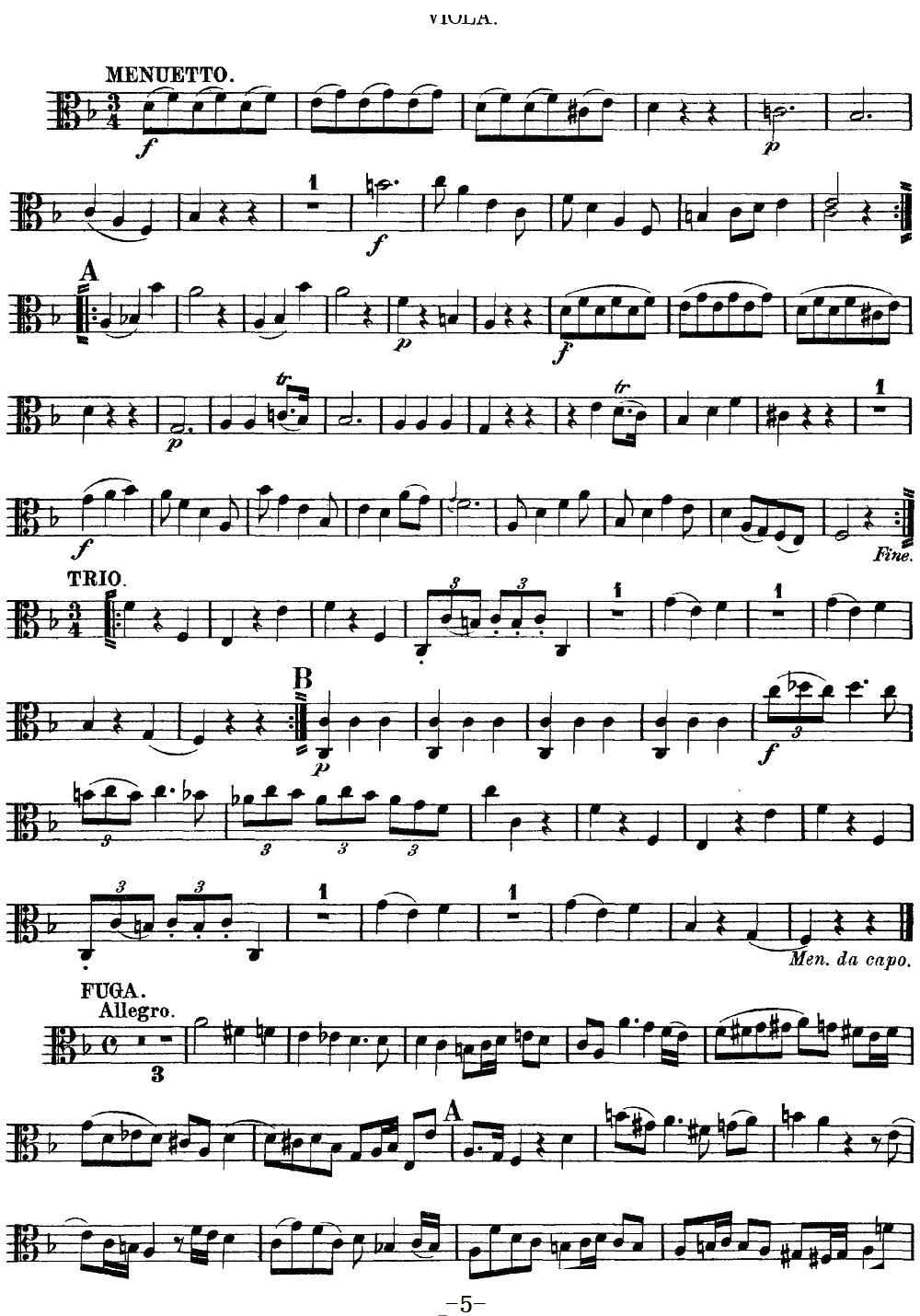 Mozart Quartet No 13 in D Minor K 173 Viola(ʮ�ּ�����)5